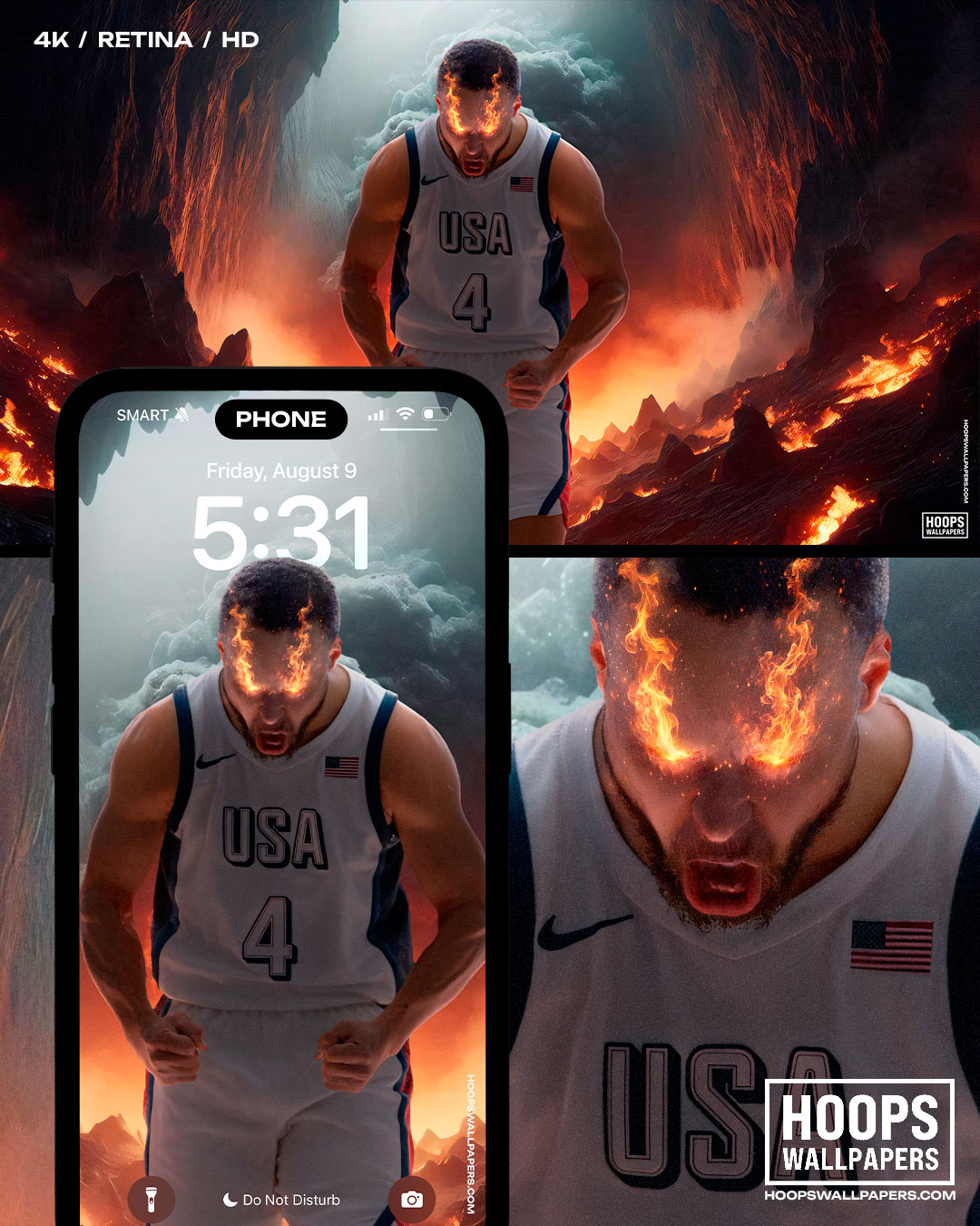 steph curry usa wallpaper